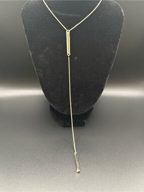 Kendra Scott Gold Bar Lariat Necklace